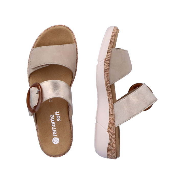 Remonte Artikelnummer R6858-60 remonte Damen Pantoletten champagner-beige Top Angebot