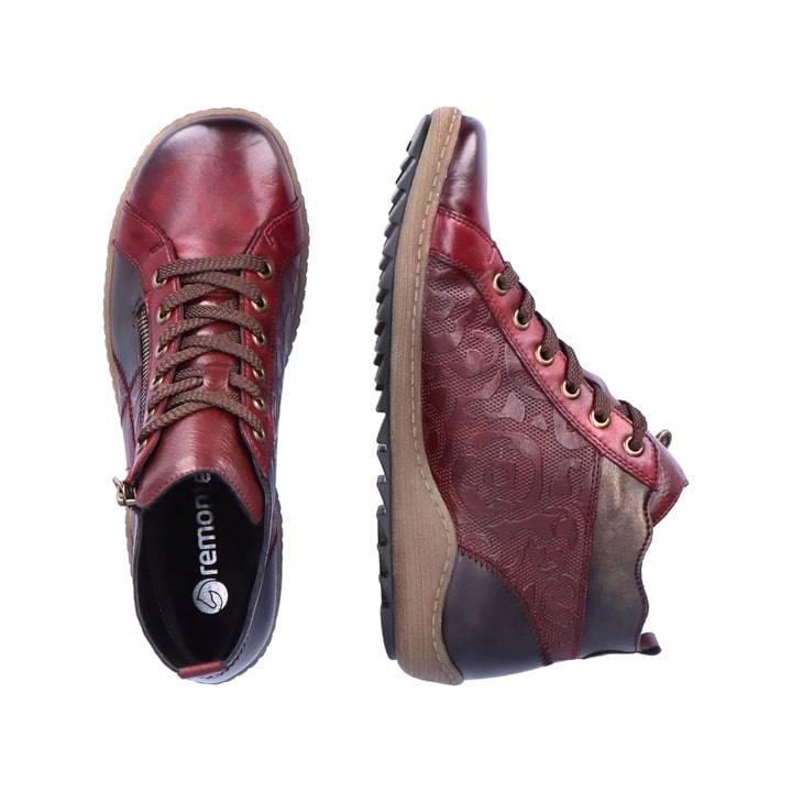 Remonte Artikelnummer R1467-35 remonte Damen Schnürschuhe himbeerrot Blitzangebot