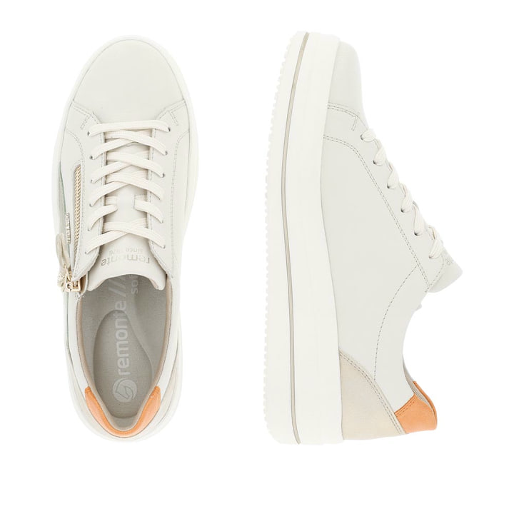 Remonte Artikelnummer D1C01-81 remonte Damen Sneaker cremeweiß-metallic Letzter Tag