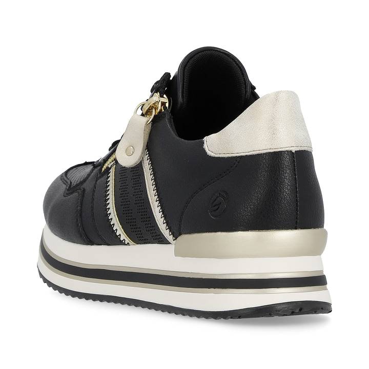 Remonte Artikelnummer D1318-01 remonte Damen Sneaker mattschwarz-gold Bis zu 65% Rabatt