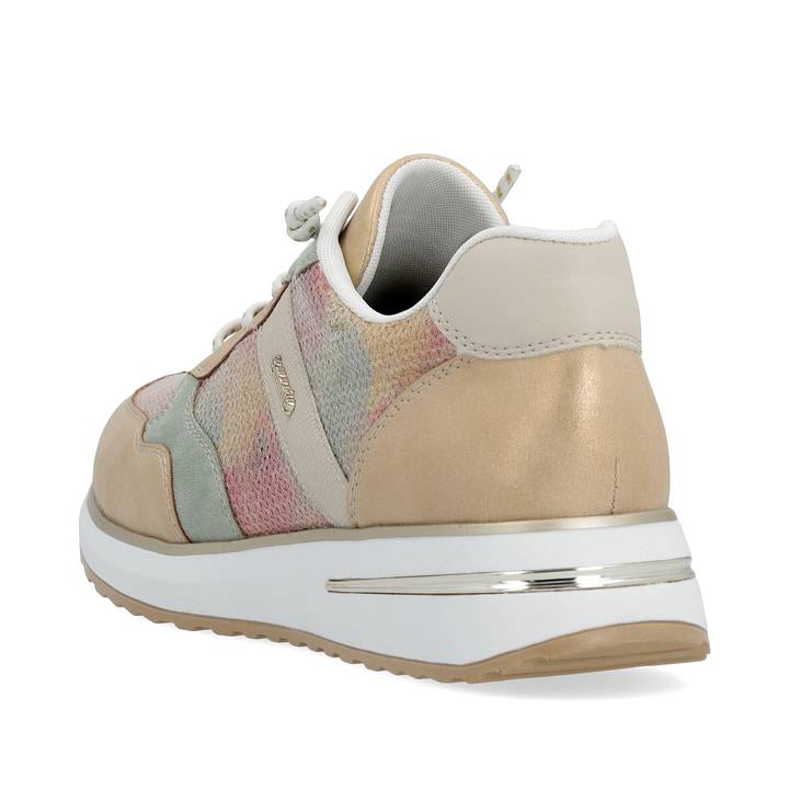 Remonte Artikelnummer D1G01-90 remonte Damen Sneaker regenbogenfarbig-sandbeige Sonderangebot der Fabrik