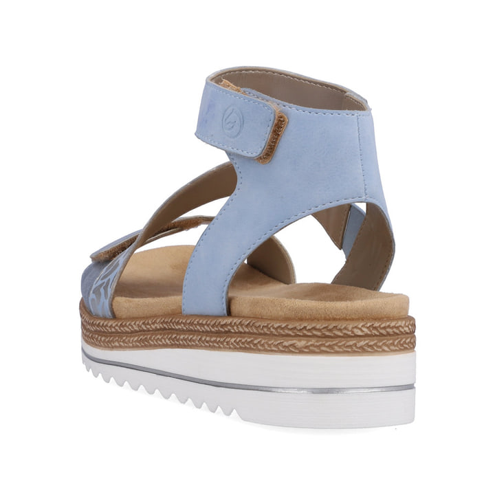 Remonte Artikelnummer D0Q53-10 remonte Damen Riemchensandalen pastellblau-metallic Fabrikladen