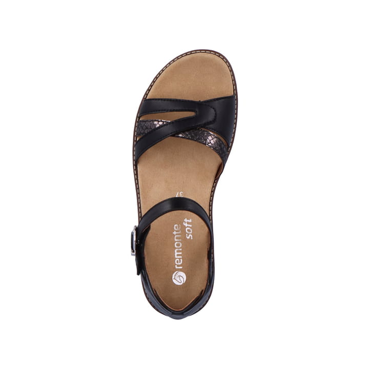 Remonte Artikelnummer D2046-01 remonte Damen Riemchensandalen graphitschwarz Begrenzt auf 3 Tage