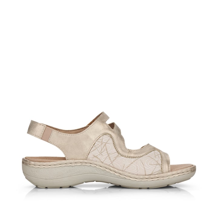Remonte Artikelnummer D7647-94 remonte Damen Riemchensandalen hellbeige-metallic Im Verkauf