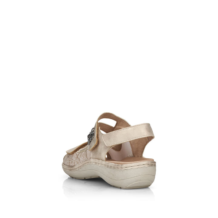 Remonte Artikelnummer D7647-94 remonte Damen Riemchensandalen hellbeige-metallic Im Verkauf