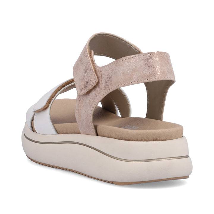 Remonte Artikelnummer D0L52-31 remonte Damen Riemchensandalen rosa-metallic-altweiß Auslauf