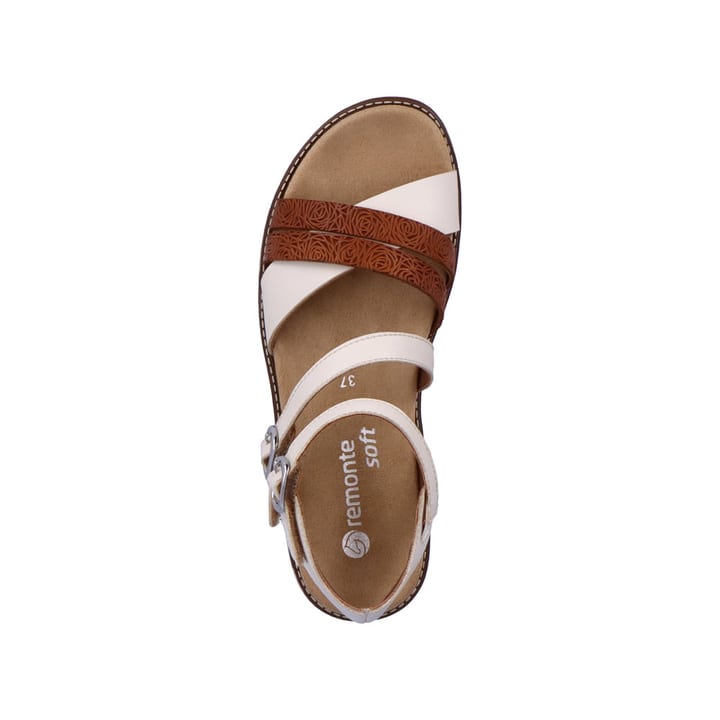 Remonte Artikelnummer D2045-60 remonte Damen Riemchensandalen hellbeige-nussbraun Schlussverkauf
