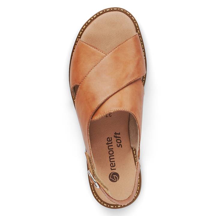 Remonte Artikelnummer D3650-24 remonte Damen Riemchensandalen karamellbraun Versandkostenfrei
