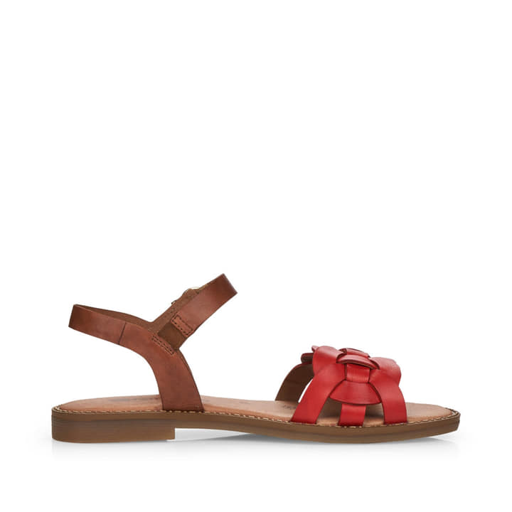 Remonte Artikelnummer D3666-33 remonte Damen Riemchensandalen feuerrot-nussbraun Preisnachlass