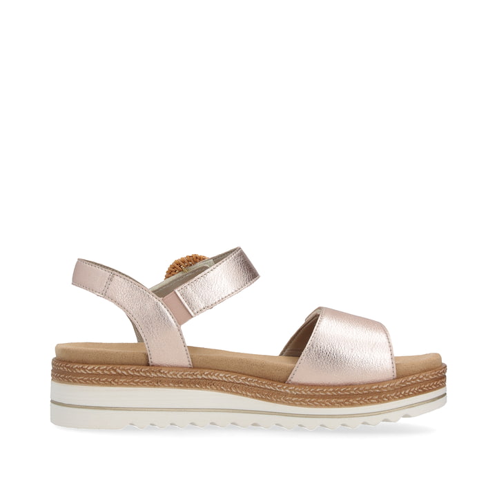 Remonte Artikelnummer D0Q52-31 remonte Damen Riemchensandalen rosa-metallic Jubiläumsangebot