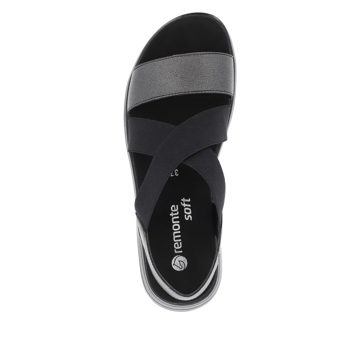 Remonte Artikelnummer D1J50-02 remonte Damen Riemchensandalen stahlschwarz Lagerräumung