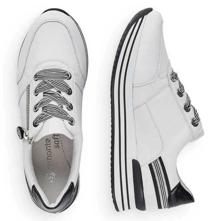 Remonte Artikelnummer D1312-80 remonte Damen Sneaker edelweiß-glanzschwarz Top Angebot