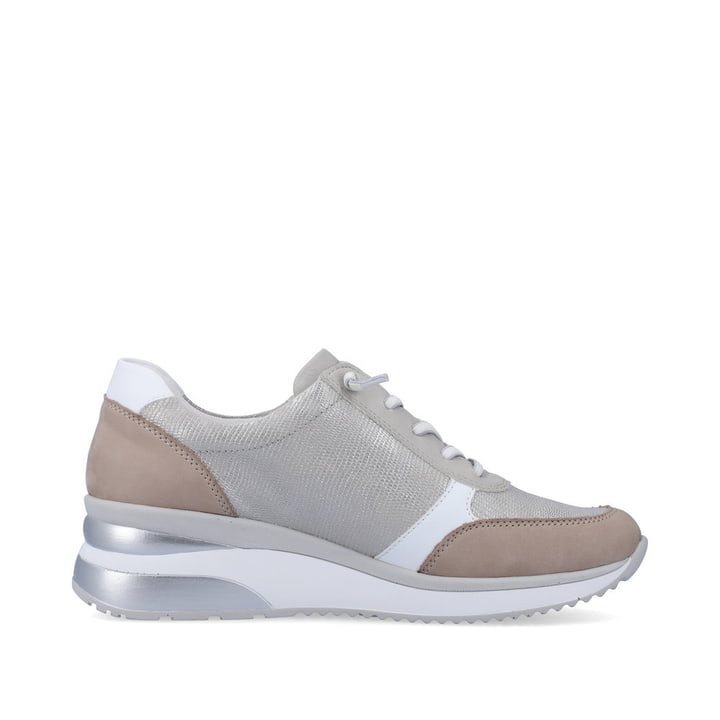 Remonte Artikelnummer D2410-40 remonte Damen Sneaker platingrau-sandbeige Große Rabatte