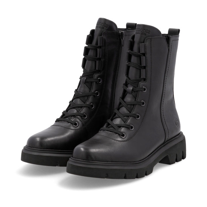 Remonte Artikelnummer D1W76-00 remonte Damen Schnürstiefel nachtschwarz 50% Rabatt mit kostenlosem Versand