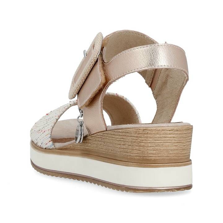 Remonte Artikelnummer D6453-31 remonte Damen Keilsandaletten metallicrosa-multi Kostenloser Versand international