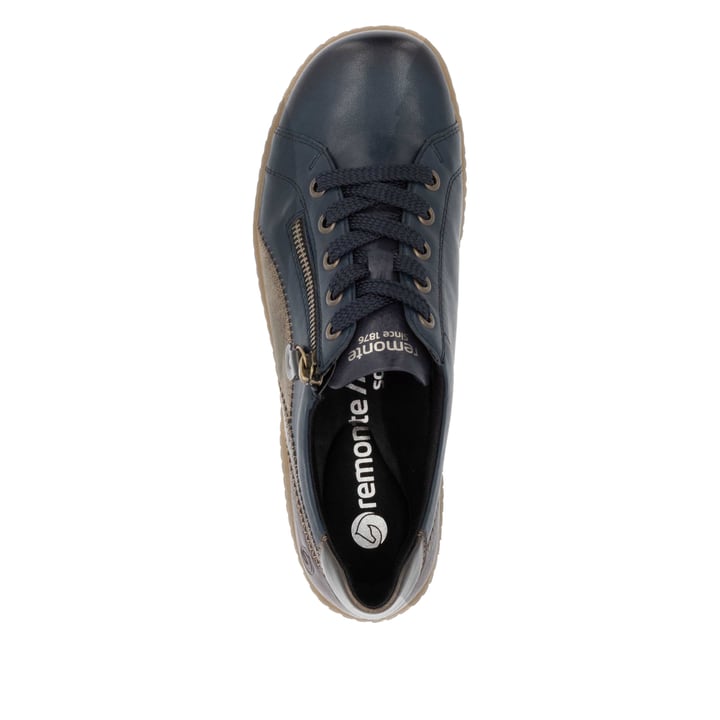 Remonte Artikelnummer R1439-14 remonte Damen Schnürschuhe dunkelblau-braun Schlussverkauf