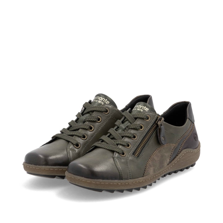 Remonte Artikelnummer R1439-52 remonte Damen Schnürschuhe waldgrün-braun Günstiger Verkauf