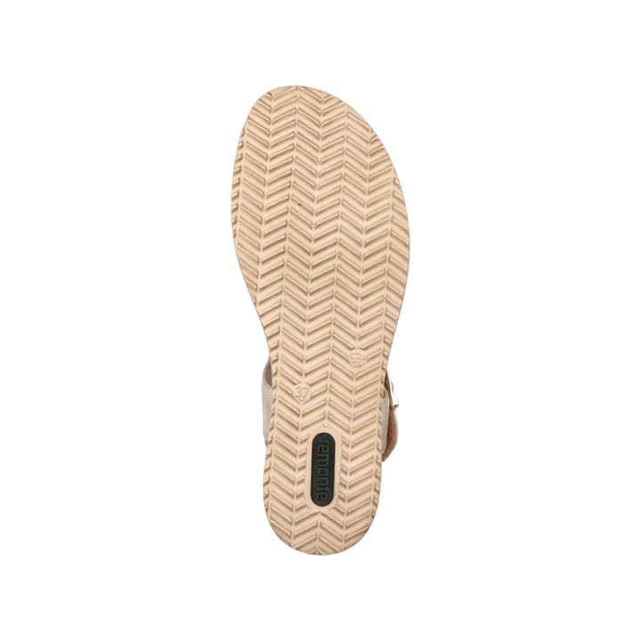 Remonte Artikelnummer D6455-60 remonte Damen Keilsandaletten beige-metallic Limitierter Zeitrabatt