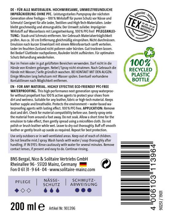 Schuhwerk Schwangau Solitaire Ecco Care Pure Protect zollfrei