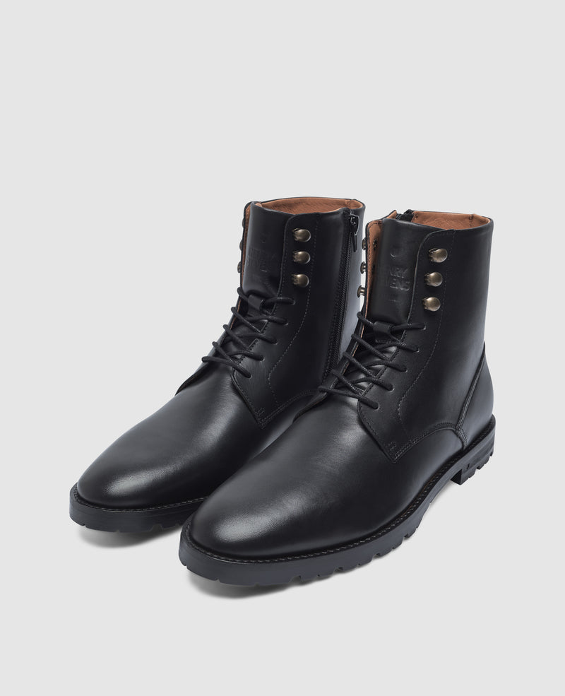 Shoepassion Wallace PDB Derby Boot in Schwarz - Henry Stevens Shoepassion Tiefpreis