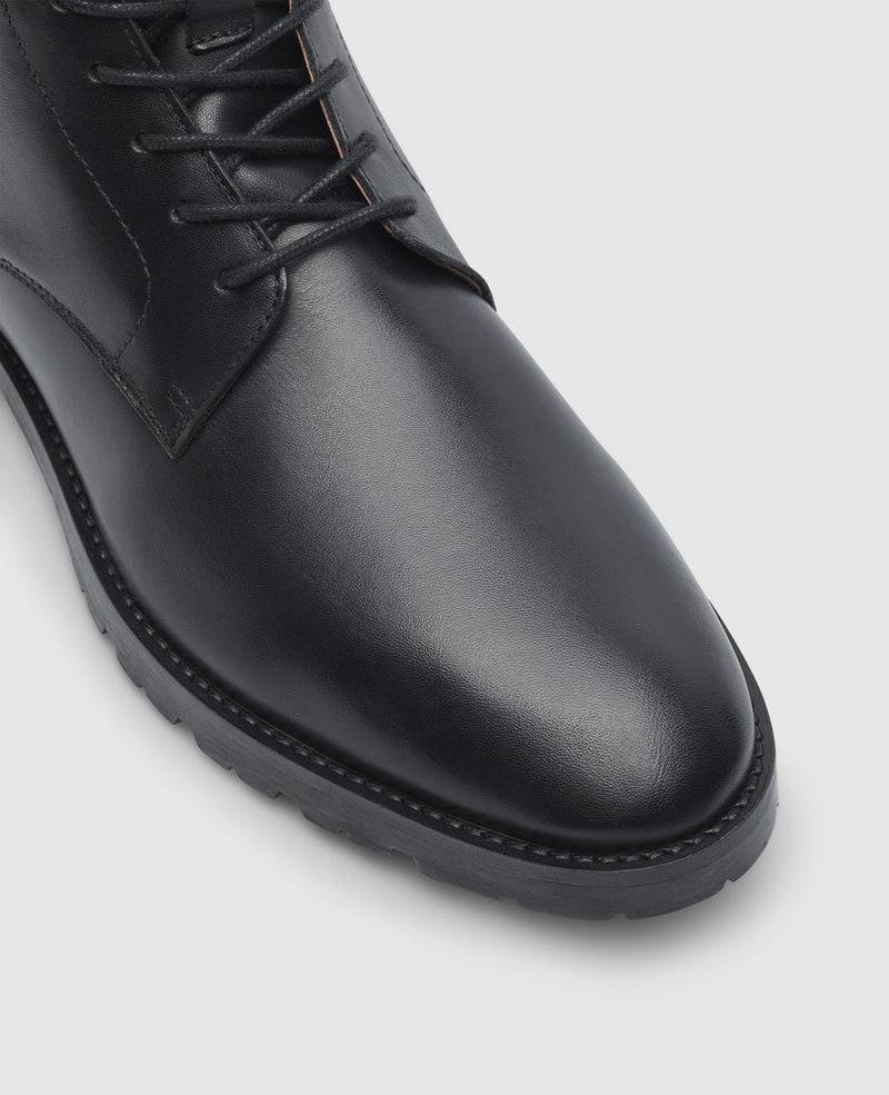 Shoepassion Wallace PDB Derby Boot in Schwarz - Henry Stevens Shoepassion Tiefpreis