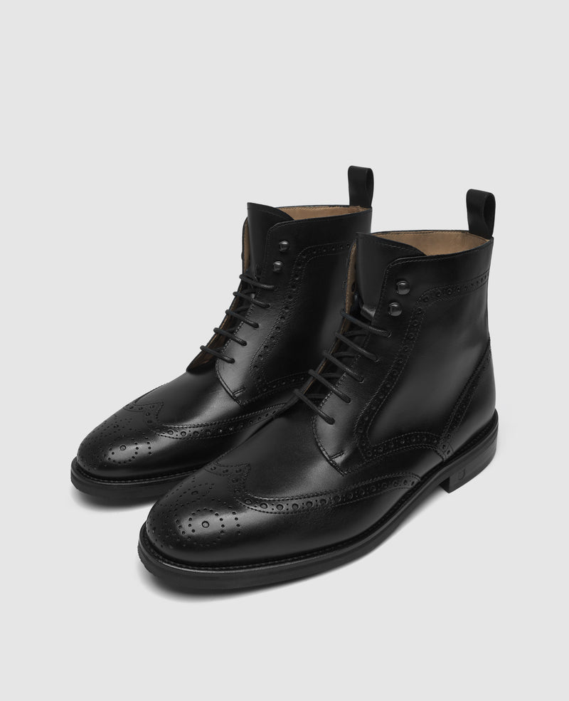 Shoepassion Winston FBDB2 Derby Boot in Schwarz - Henry Stevens Shoepassion Zeitbegrenzte Promotion