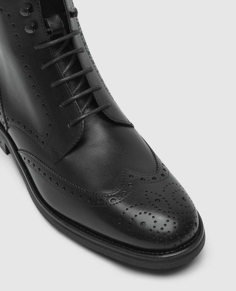 Shoepassion Winston FBDB2 Derby Boot in Schwarz - Henry Stevens Shoepassion Zeitbegrenzte Promotion