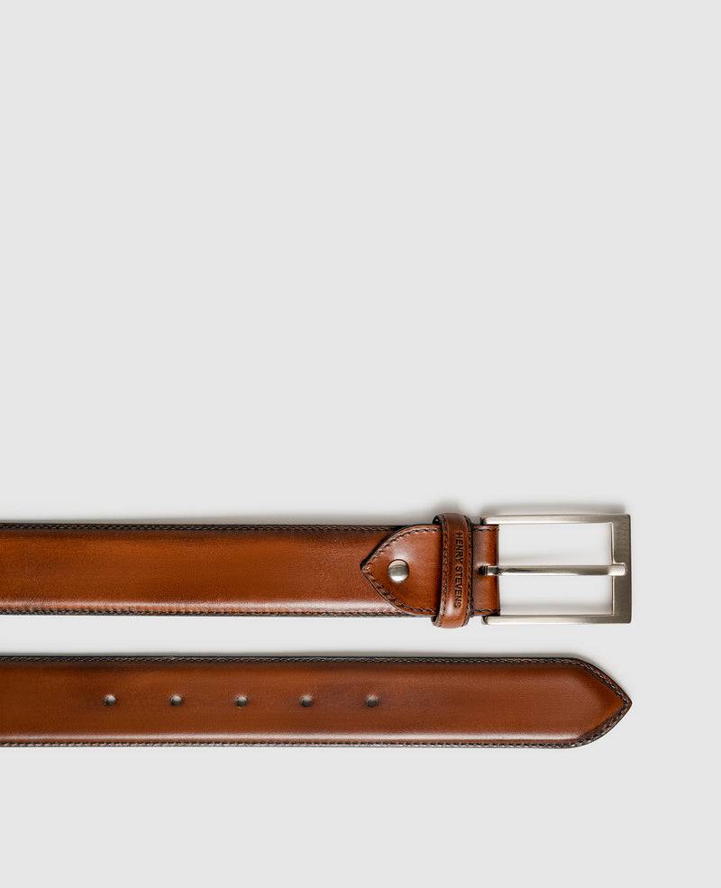 Shoepassion Edler Herrengürtel aus Leder mit Handfinish Henry Stevens Shoepassion Rabatte dieses Monats