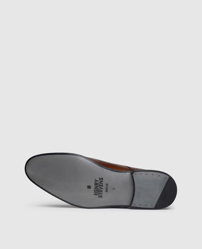 Shoepassion Rahmengenähter Plain Derby Herrenschuh aus Leder Henry Stevens Shoepassion im Angebot
