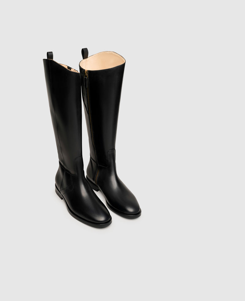 Shoepassion Klassischer Glattleder-Schaftstiefel für Damen Henry Stevens Shoepassion Online Outlet