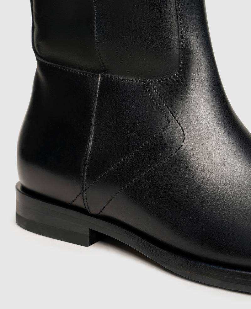 Shoepassion Klassischer Glattleder-Schaftstiefel für Damen Henry Stevens Shoepassion Online Outlet