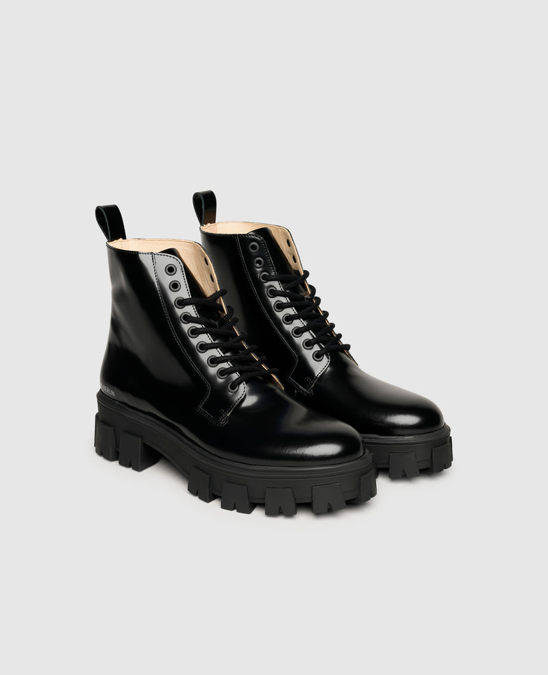 Shoepassion Leder-Schnürstiefelette mit Plateausohle für Damen N91 Shoepassion Exklusive Angebote