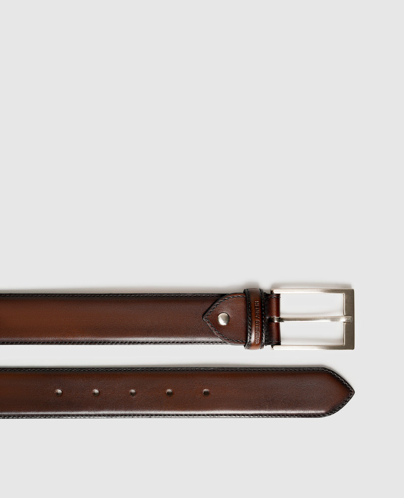 Shoepassion Edler Herrengürtel aus Leder mit Handfinish Henry Stevens Shoepassion Nur noch ein Tag übrig