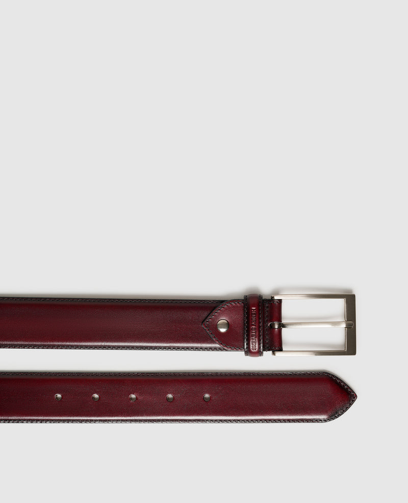 Shoepassion Edler Herrengürtel aus Leder mit Handfinish Henry Stevens Shoepassion Kostenloser Versand international