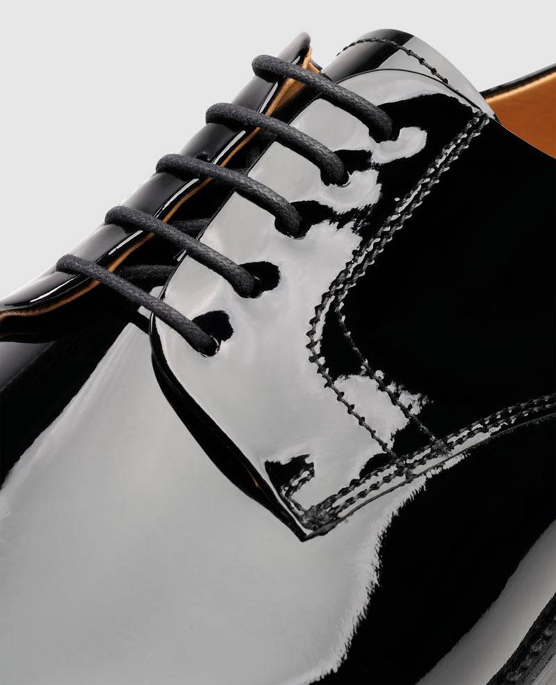 Shoepassion Rahmengenähter Herren Plain Derby Lackschuh Henry Stevens Shoepassion Osterangebot