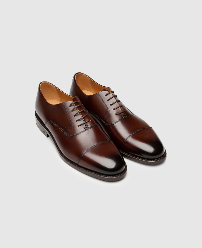 Shoepassion Handgefertigter Oxford Herrenschuh mit Patina Henry Stevens Shoepassion Online Outlet