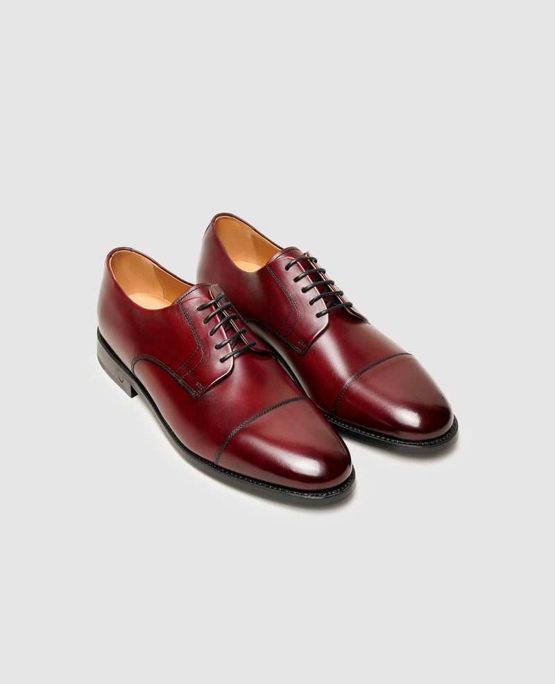 Shoepassion Rahmengenähter Derby Herrenschuh mit Patina Henry Stevens Shoepassion Tiefpreis
