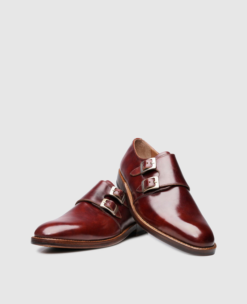 Shoepassion Heinrich Dinkelacker Doppel-Monkstrap für Herren aus Toscana Calf Shoepassion Im Verkauf