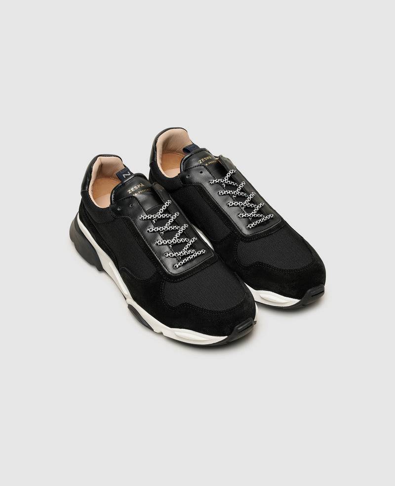 Shoepassion Dynamische Herren-Sneaker aus Leder und Textil| Zespà Shoepassion Lagerräumung