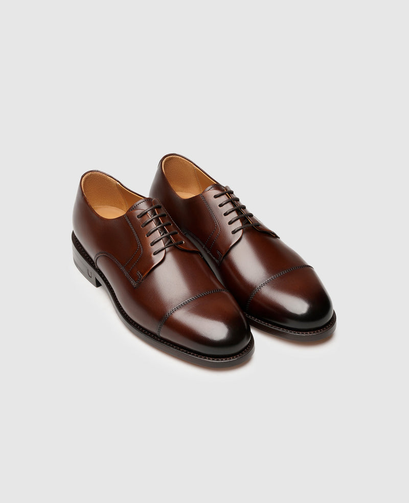 Shoepassion Handgefertigter Captoe Derby Damen-Lederschuh Henry Stevens Shoepassion zollfrei