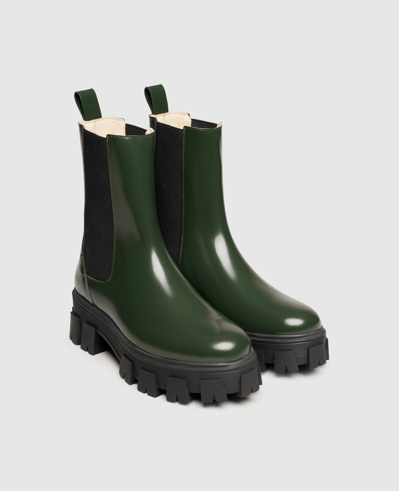 Shoepassion Chelsea-Boots aus Glattleder mit Plateausohle für Damen N91 Shoepassion Outlet