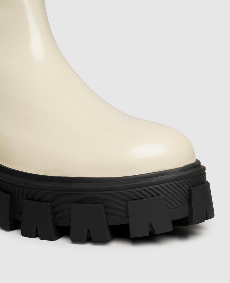 Shoepassion Chelsea-Boots aus Glattleder mit Plateausohle für Damen N91 Shoepassion Auslauf