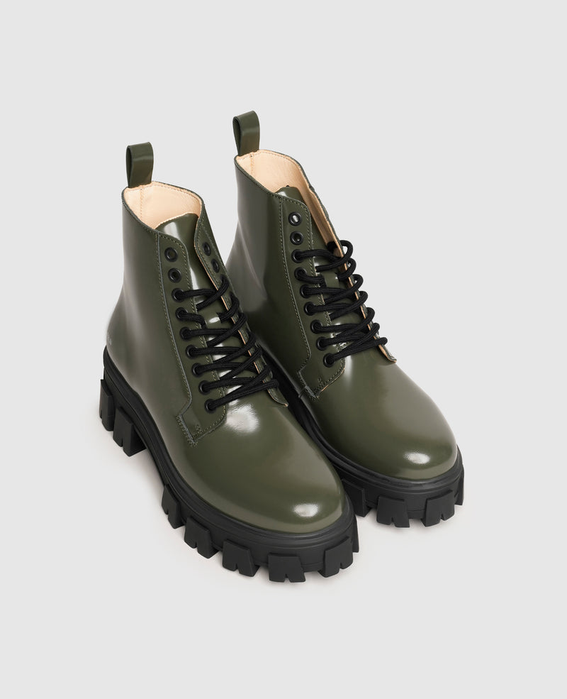 Shoepassion Leder-Schnürstiefelette mit Plateausohle für Damen N91 Shoepassion im Angebot