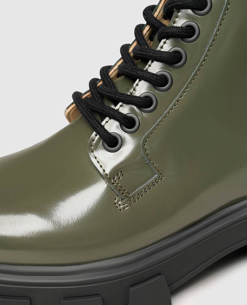 Shoepassion Leder-Schnürstiefelette mit Plateausohle für Damen N91 Shoepassion im Angebot