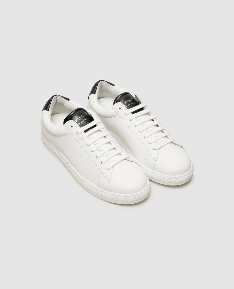 Shoepassion Schlichter Edel-Sneaker aus glattem Kalbsleder für Damen Zespà Shoepassion Heißer Verkauf