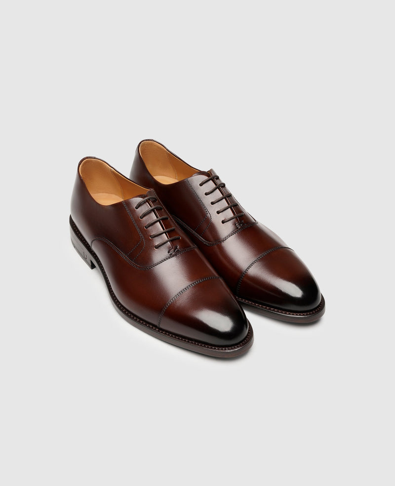 Shoepassion Rahmengenähter Oxford Herrenschuh mit Patina Henry Stevens Shoepassion Blitzangebot