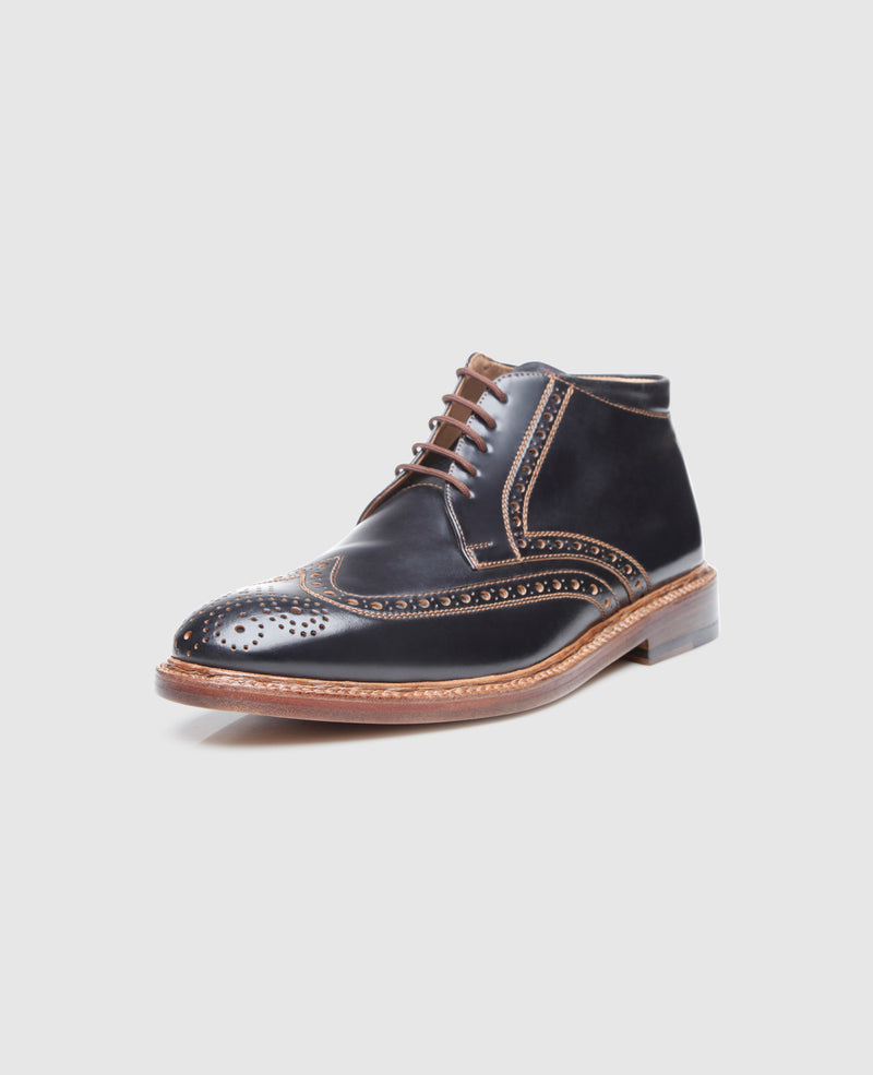 Shoepassion Luxuriöser Herren Boot aus Shell Cordovan Heinrich Dinkelacker Shoepassion Tiefpreis