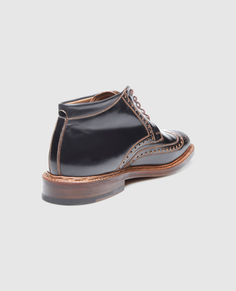 Shoepassion Luxuriöser Herren Boot aus Shell Cordovan Heinrich Dinkelacker Shoepassion Tiefpreis
