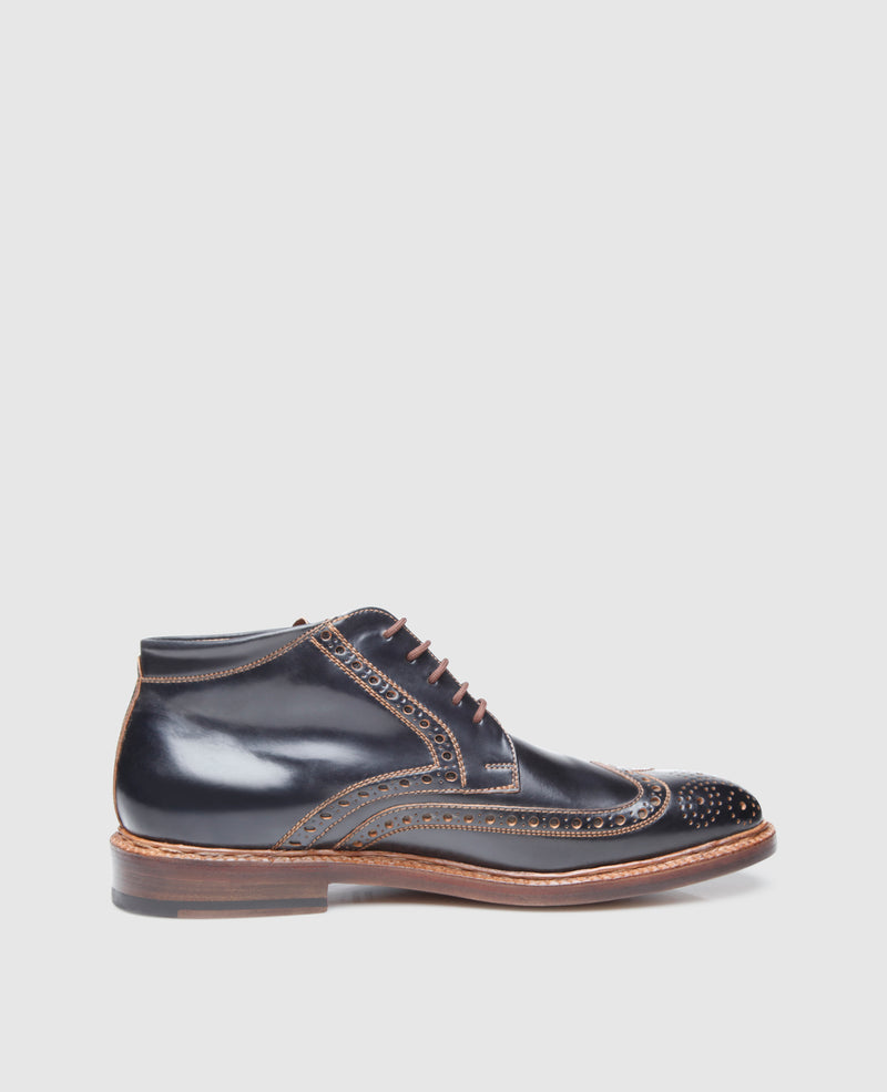 Shoepassion Luxuriöser Herren Boot aus Shell Cordovan Heinrich Dinkelacker Shoepassion Tiefpreis