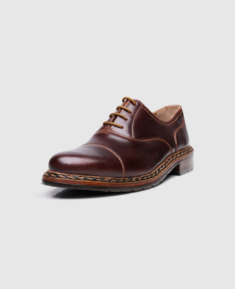 Shoepassion Heinrich Dinkelacker Modischer Captoe Oxford mit Zopfrahmen Shoepassion Online Outlet